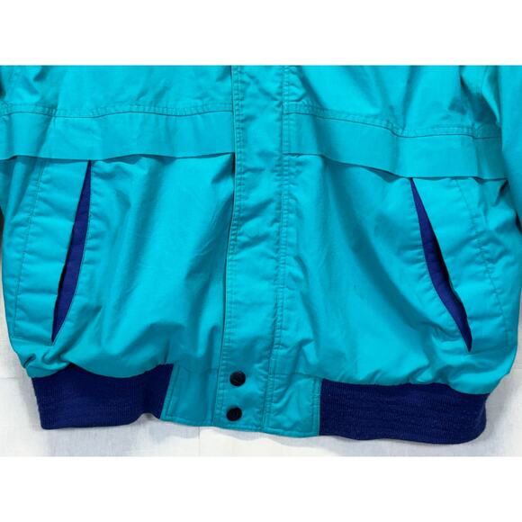 Vintage Pacific Trail Charger Jacket Size XL Teal and Navy with Hood - Picture 9 of 14
